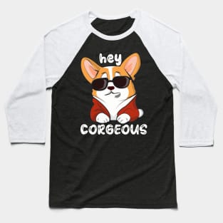 Cool corgi dog with sunglasses Baseball T-Shirt